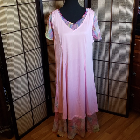Multicolour Summer Maxi Dress With Lining - Picture 4 of 9